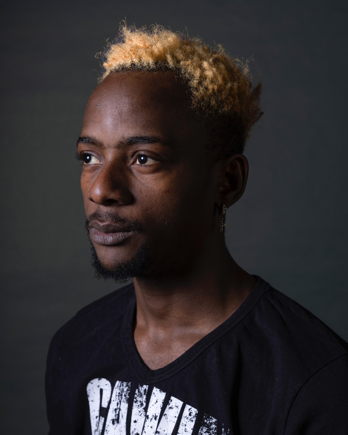 Dark portrait photograph